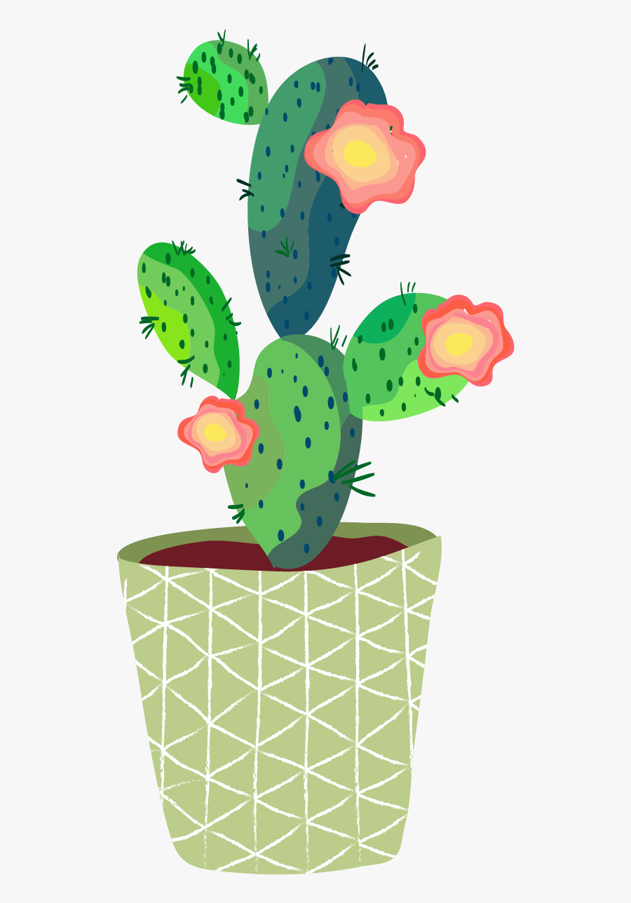 کاغذ کادو طرح کاکتوس, Transparent Clipart