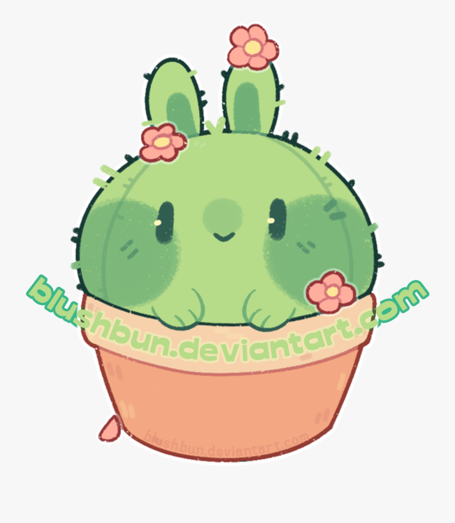 Kawaii Cactuses, Transparent Clipart