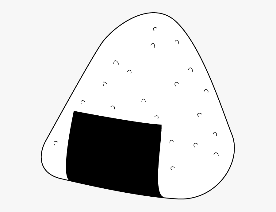 Transparent Rice Plant Clipart - Rice Ball Clipart Black And White, Transparent Clipart