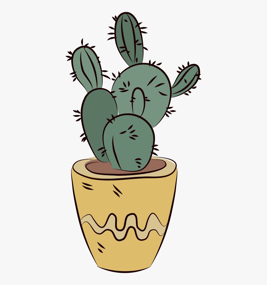 Prickly Pear Cactus Clipart, Transparent Clipart