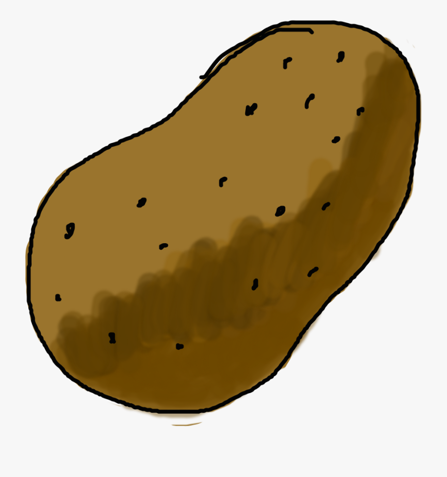 Transparent Potatoes Clipart - Potato Drawing Png, Transparent Clipart
