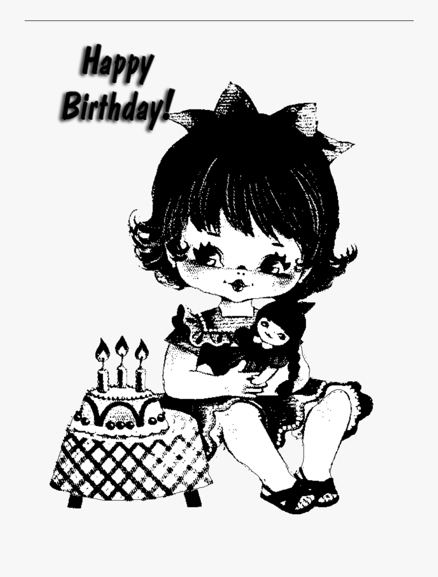 Birthday Card For Three Year Old Girl, Transparent Clipart