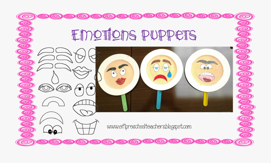 Feelings Clipart Paper Plate Faces - Paper Plate Feelings Mask, Transparent Clipart