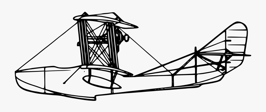 Transparent Side By Side Clipart - Blueprint Of An Old Plane Transparent, Transparent Clipart