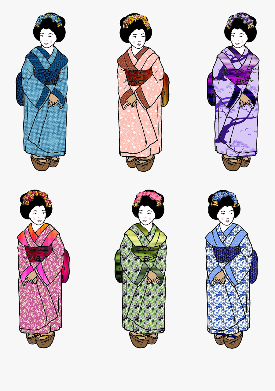 Dolls Free Paper At - Paper Dolls The Geisha, Transparent Clipart