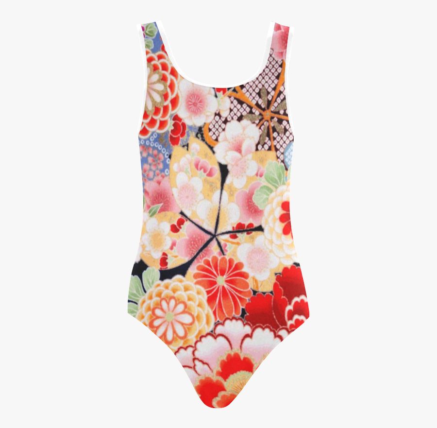 Clip Art Japanese Kimono Patterns - Maillot, Transparent Clipart