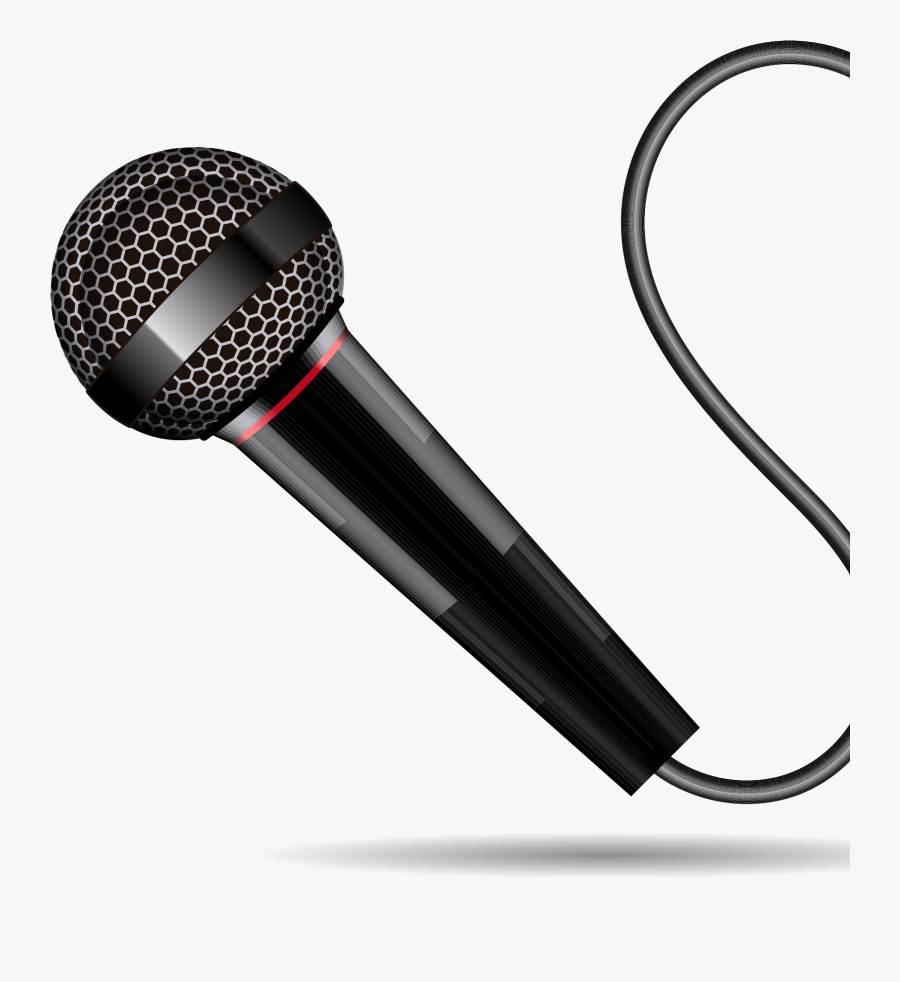 Xlr Microphone Cable Png Download Headphone Ear Pad- - Microphone With Cable Png, Transparent Clipart
