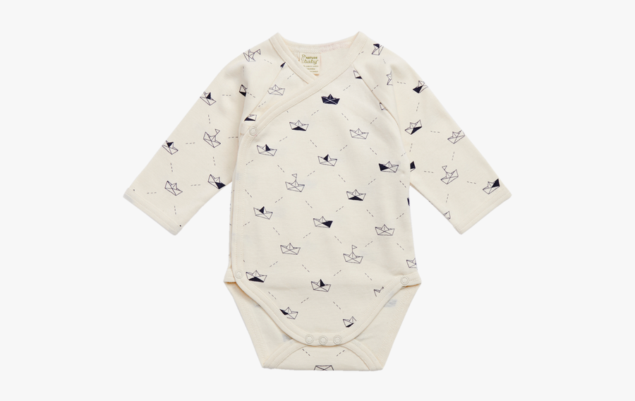 Clip Art Long Sleeve Bodysuit Bittie - Nightwear, Transparent Clipart