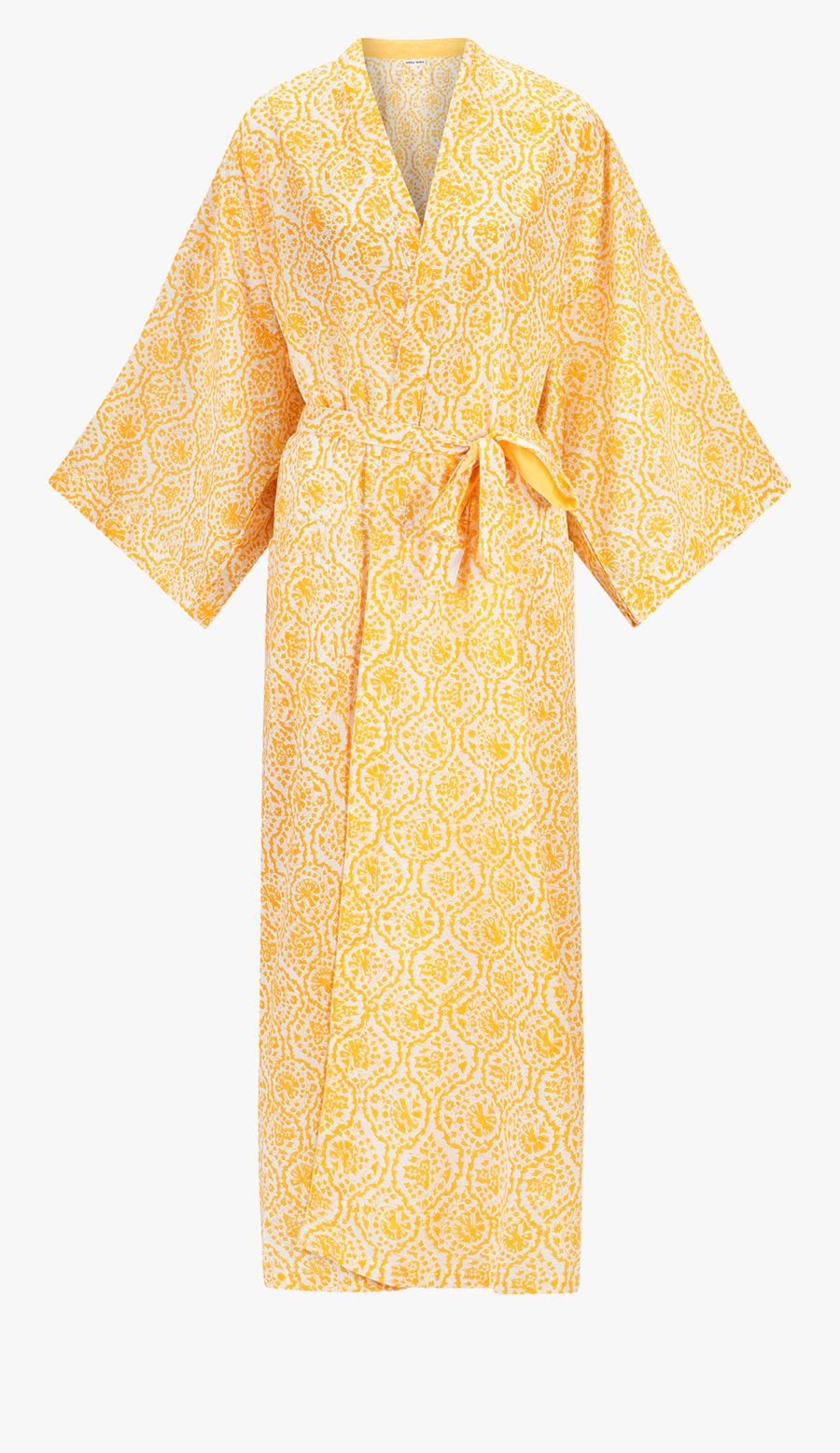 Lemon Kimono Long - Day Dress, Transparent Clipart