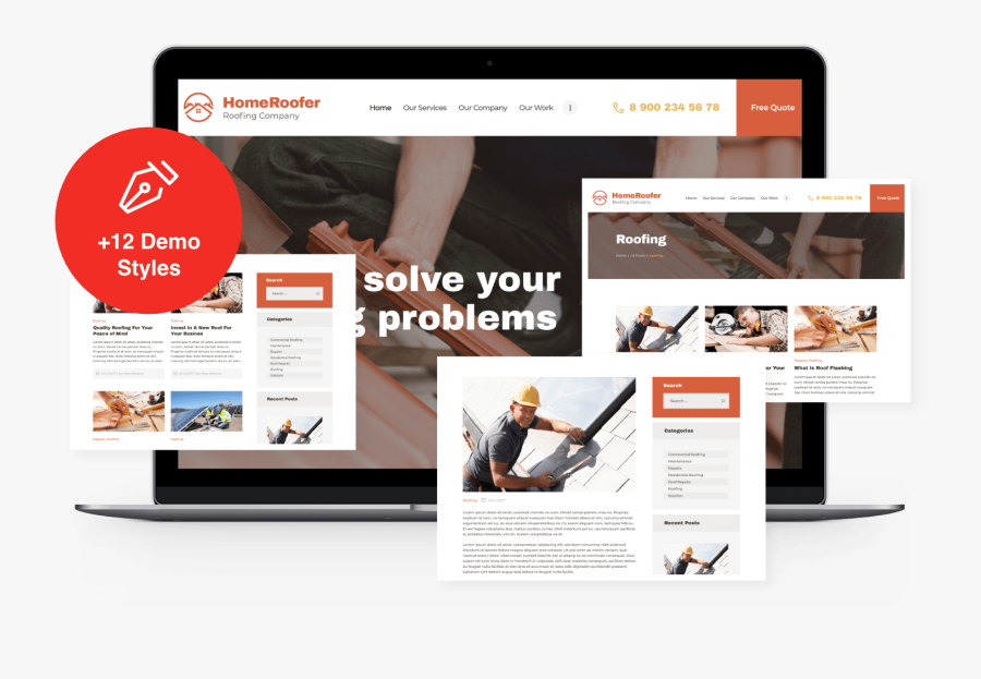 Homeroofer - Website, Transparent Clipart