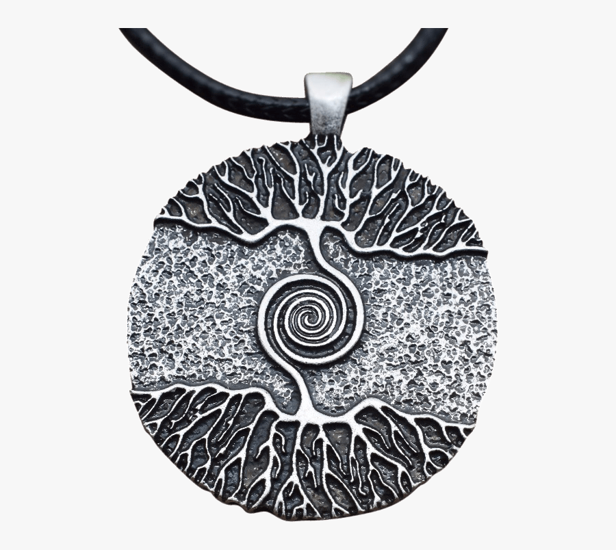 Clip Art Yggdrasil Pendant Blood - Spiral Tree Of Life Pendant, Transparent Clipart