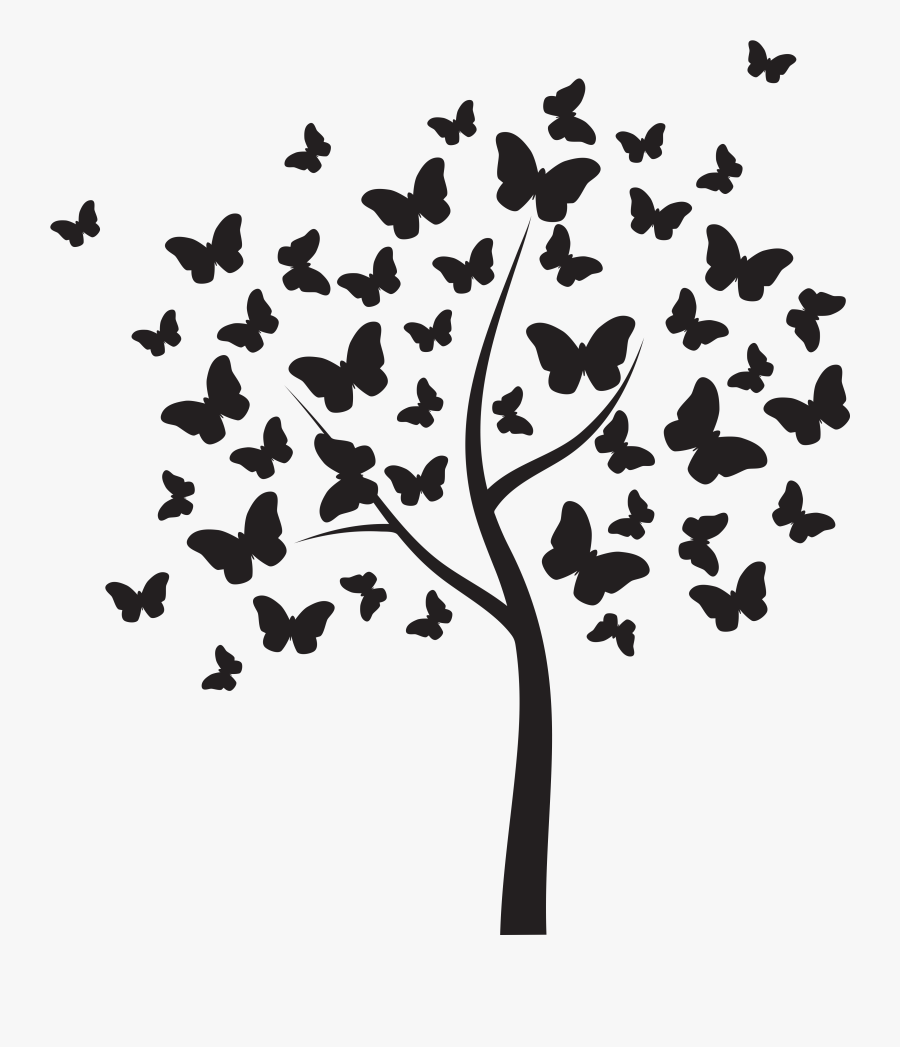 Butterfly Tree On Wall Clipart , Png Download - Stay True Or Stay Away, Transparent Clipart