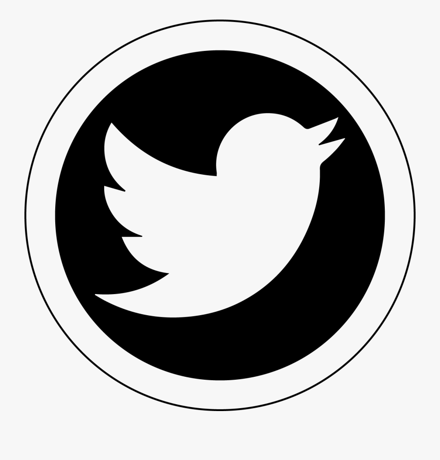 Crescent - Twitter Logo Png Black And White, Transparent Clipart