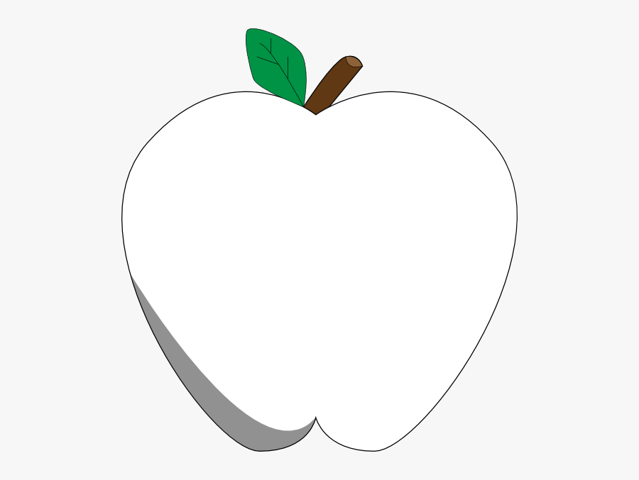 Yellow Apple Clipart - White Apple, Transparent Clipart
