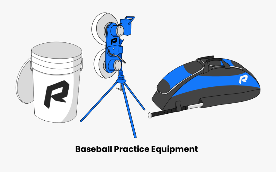 Baseball Practice Equipment, Transparent Clipart