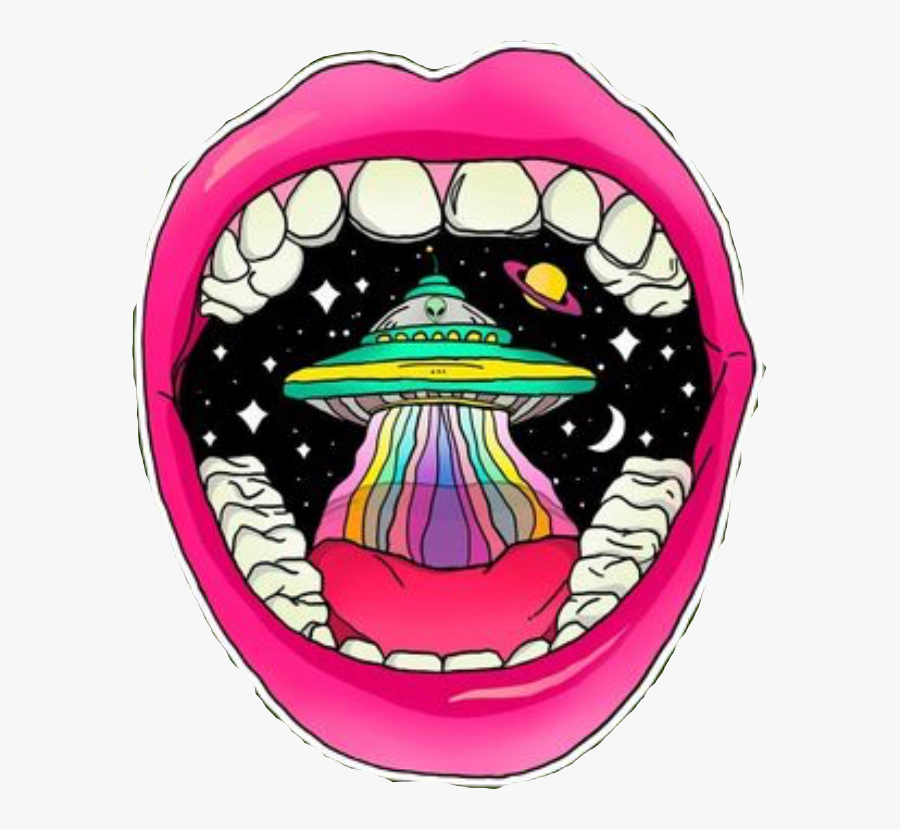 Transparent Trippy Tumblr Png - Alien Trippy Space, Transparent Clipart