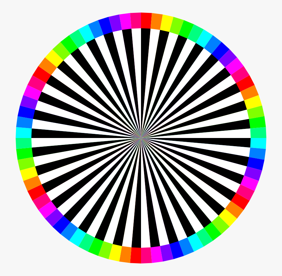 Black White And 12 Color Combo 72gon - Free Focus Chart Camera, Transparent Clipart