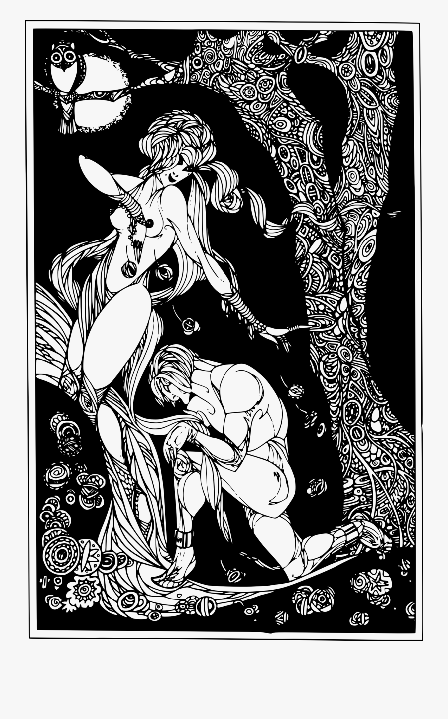 Trippy Naked Couple Clip Arts - Trippy Naked, Transparent Clipart