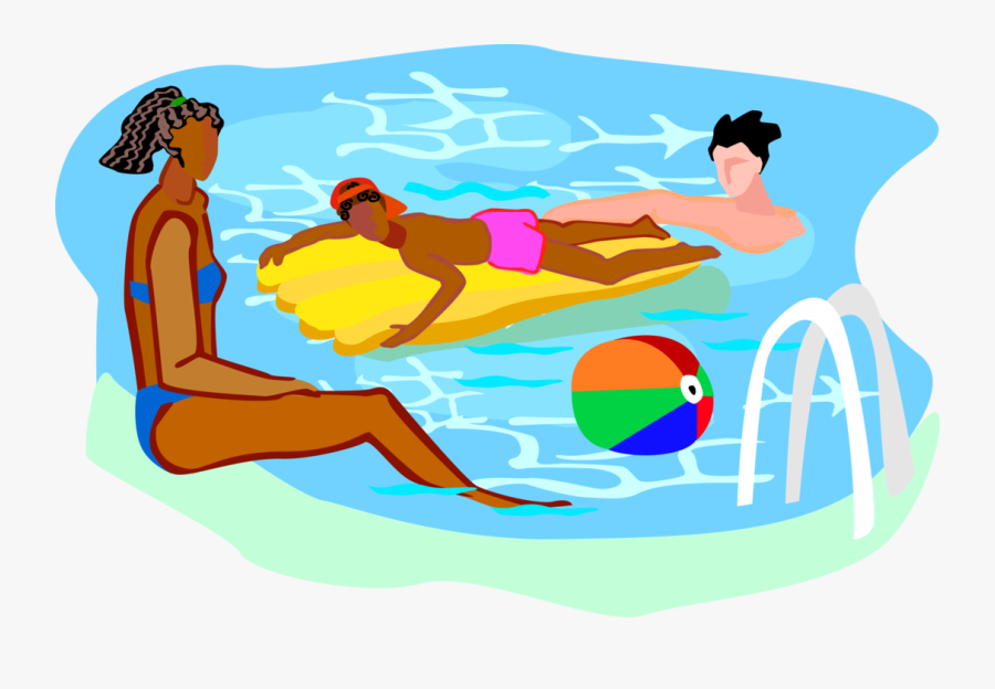 Png Library Stock Swimming In With Inflatable - Illustration, Transparent Clipart