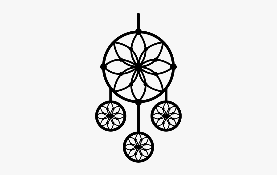 Drawing Dreamcatcher Line Frames Illustrations Hd Images - Dream Catcher Outline, Transparent Clipart