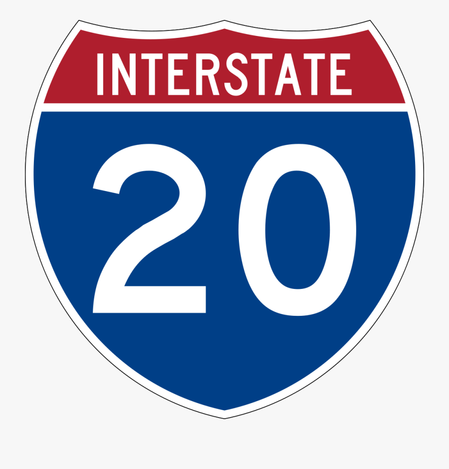 Interstate Sign Png - Interstate 20 Symbol, Transparent Clipart