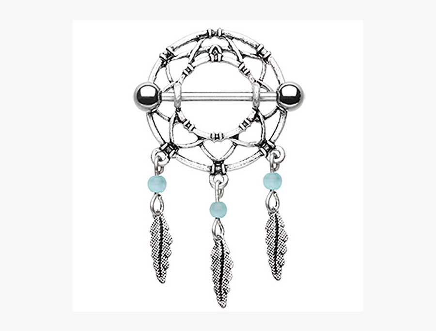 Earring Drawing Dream Catcher - Nipple Ring Jewelry Dreamcatcher, Transparent Clipart
