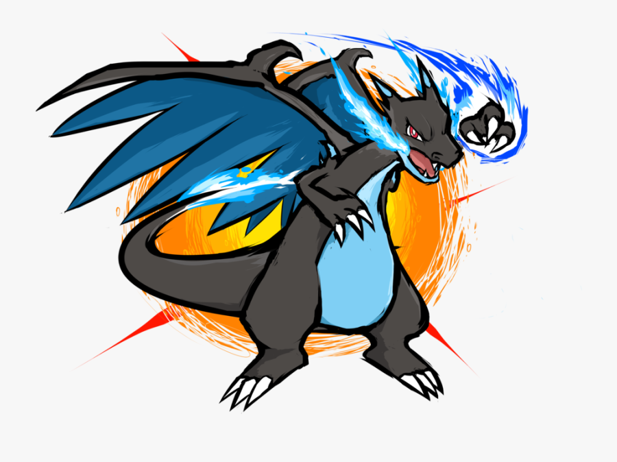 Transparent Charizard Clipart - Pokemon Mega Charizard X Mega Punch, Transparent Clipart