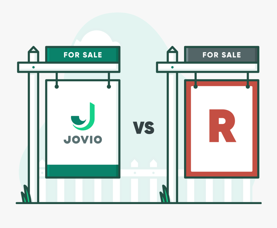 Jovio For Sale Sign Next To Redfin For- - Sign, Transparent Clipart