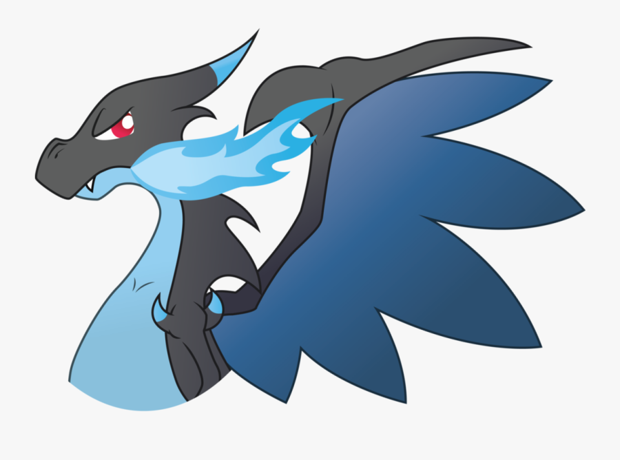 X By Zekrom On - Mega Charizard X Artwork, Transparent Clipart