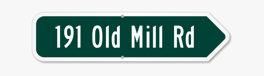 Add Your Custom Address Right Arrow Sign - Sign, Transparent Clipart