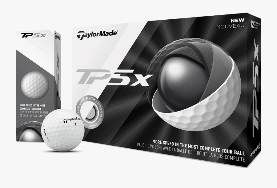 Taylormade Has Been Producing 5-piece Golf Balls Since - Taylormade Tp5x Golf Balls, Transparent Clipart