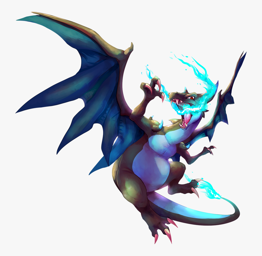 Mega Charizard X Png, Transparent Clipart