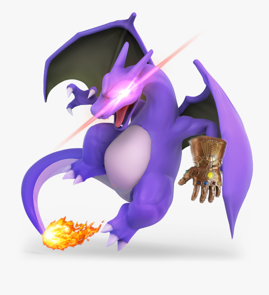 #thanos #charizard #smashultimate - Super Smash Bros Ultimate Shiny Pokemon, Transparent Clipart