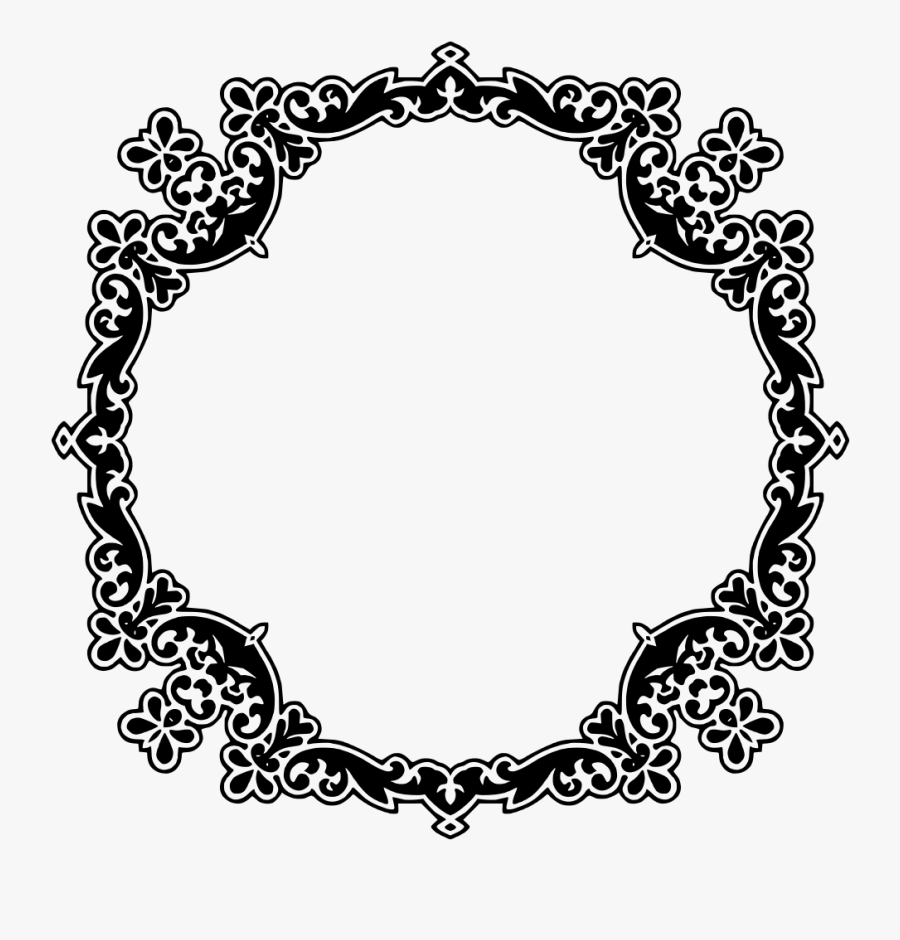 Picture Frame,visual Arts,plant - Damask Frame Png, Transparent Clipart