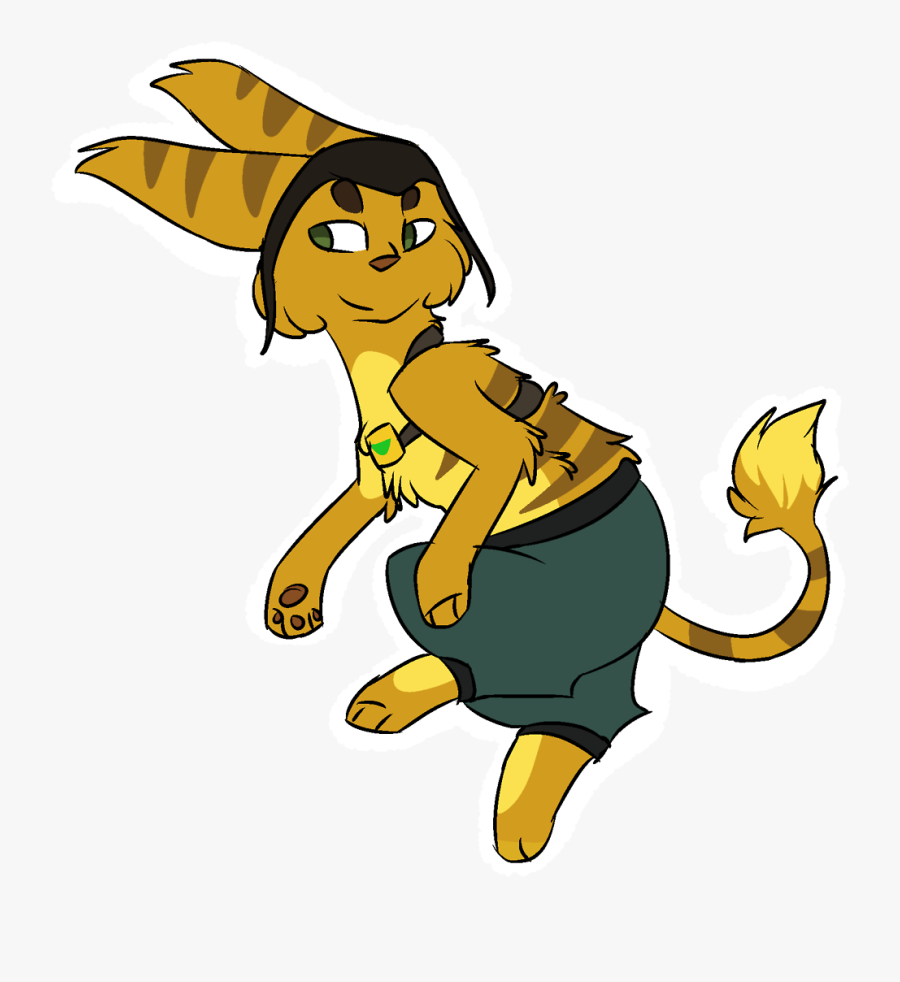 Ratchet From Basically My Favourite Childhood Game - Drawing, Transparent Clipart