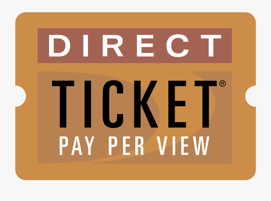 Ticket Svg Transparent - Direct Ticket Pay Per View, Transparent Clipart