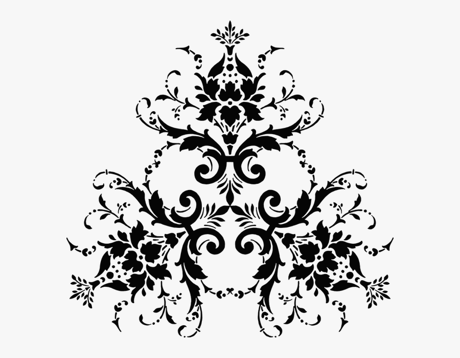 Damask Transparent Background, Transparent Clipart