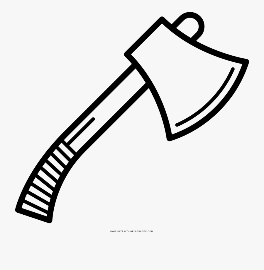Colouring Pages Of Axe, Transparent Clipart