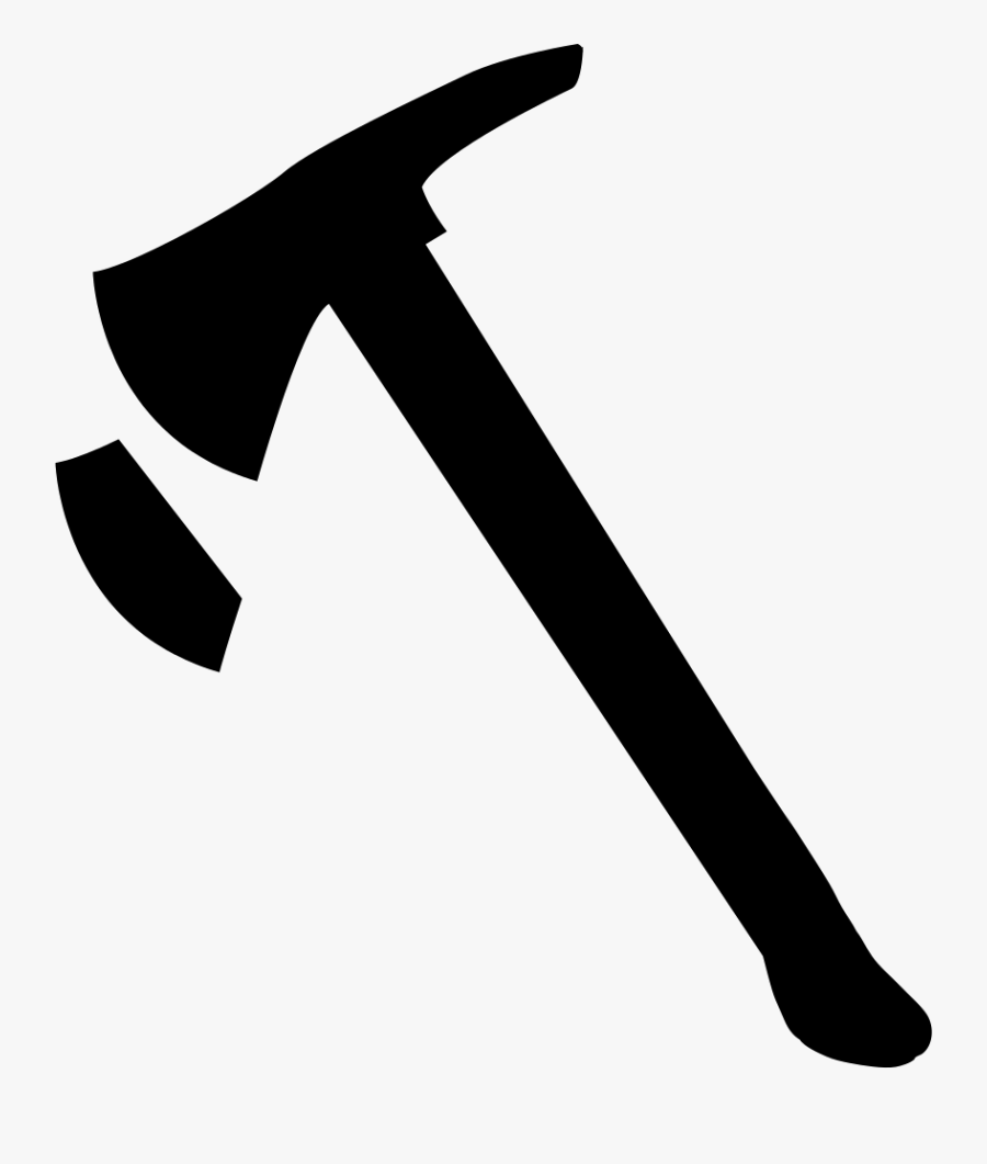 Axe Firefighter Computer Icons Clip Art - Fire Axe Png Black And White, Transparent Clipart