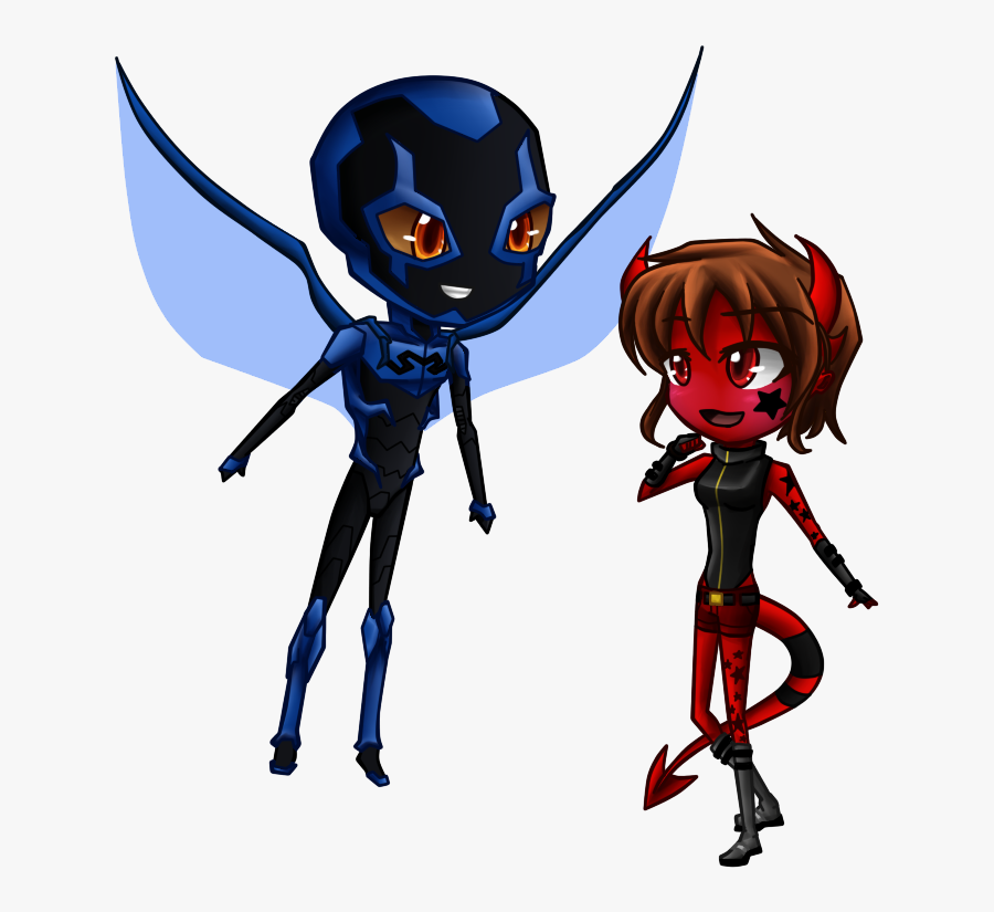 Blue Beetle X Blaze By Raixal - Cartoon, Transparent Clipart