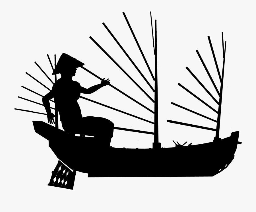 Transparent Boat Silhouette Png - Gondola, Transparent Clipart