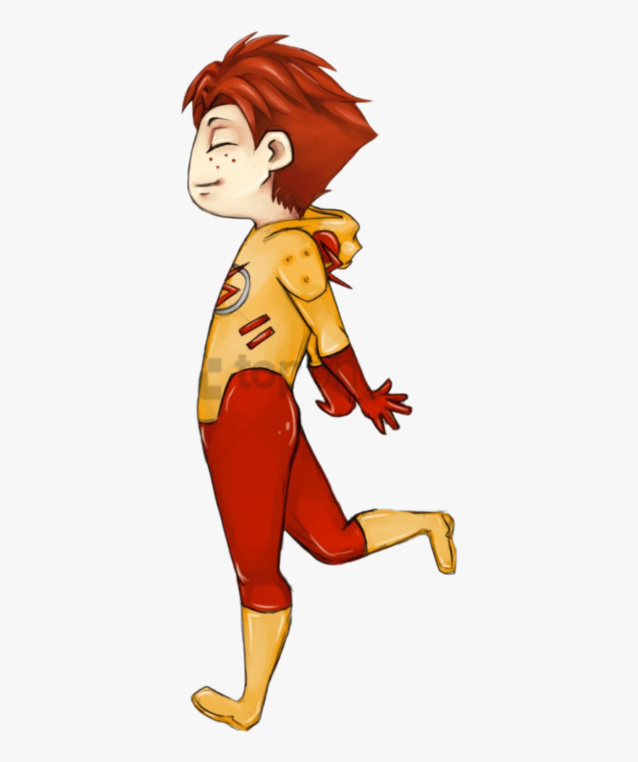 Wally West Transparent Png - Dibujos De Kid Flash, Transparent Clipart