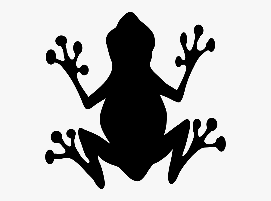 Frog Silhouette, Transparent Clipart