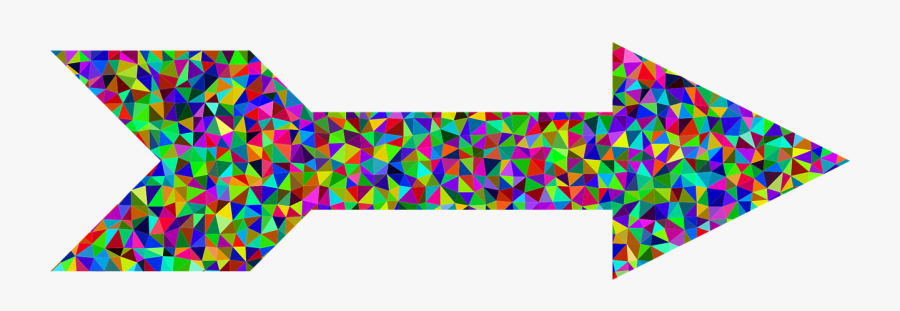 Colorful Prismatic Chromatic Free Picture - Colorful Right Arrow, Transparent Clipart