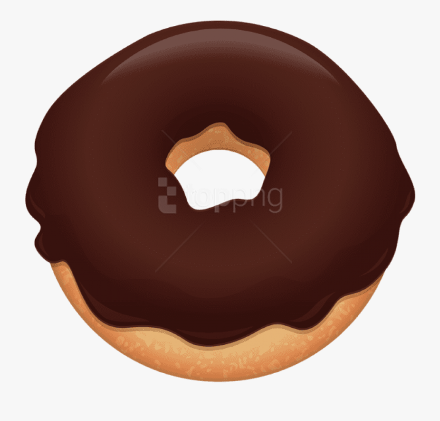 Transparent Donut Clipart Png - Png Clipart Brown Donut Png, Transparent Clipart