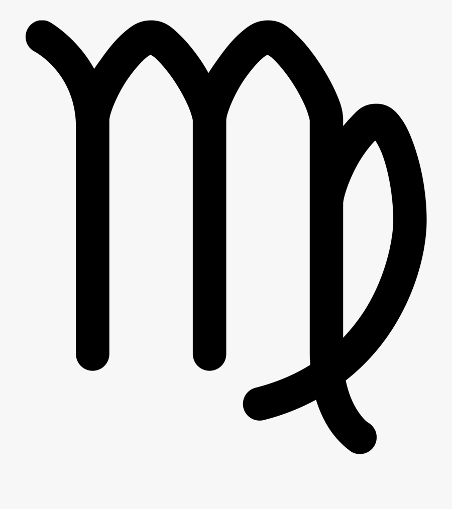 A Virgo Symbol Is Mainly A M, Which Is To Represent - Virgo Icon Png, Transparent Clipart