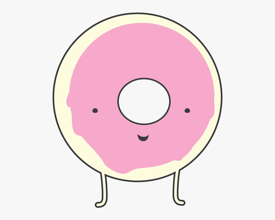 Donut Clipart Pink Donut - Illustration, Transparent Clipart