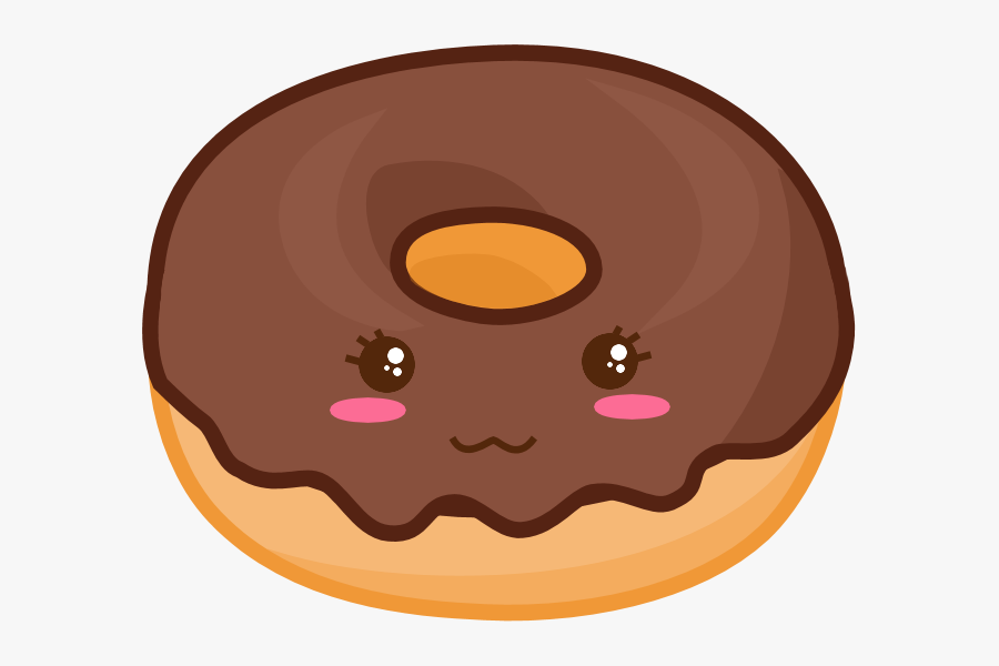 Doughnut Clipart Face - Kawaii De Donuts, Transparent Clipart