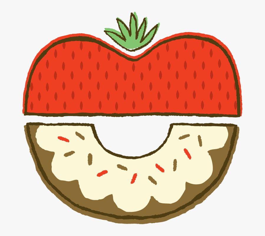 Donut Clipart , Png Download - Clip Art Half Donut, Transparent Clipart