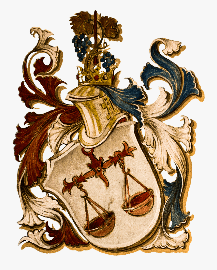 Coat Of Arms Zodiac Sign Libra - Sternzeichen Waage, Transparent Clipart